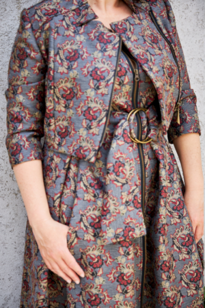 ג'קטון  ג'קארד עיטורי פרחים